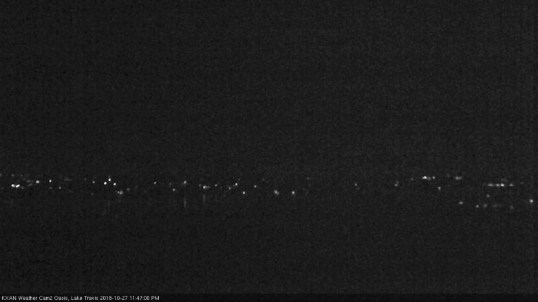 Lake Travis webcam, October 27, 2018 10:50 PM CT