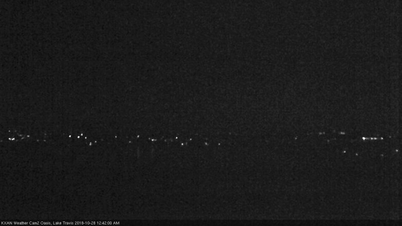 Lake Travis webcam, October 27, 2018 11:45 PM CT