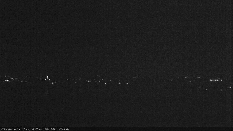 Lake Travis webcam, October 27, 2018 11:50 PM CT