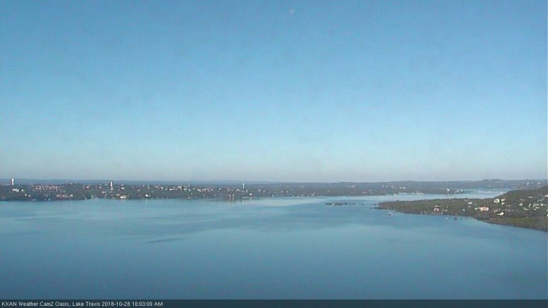 Lake Travis webcam, October 28, 2018 9:05 AM CT