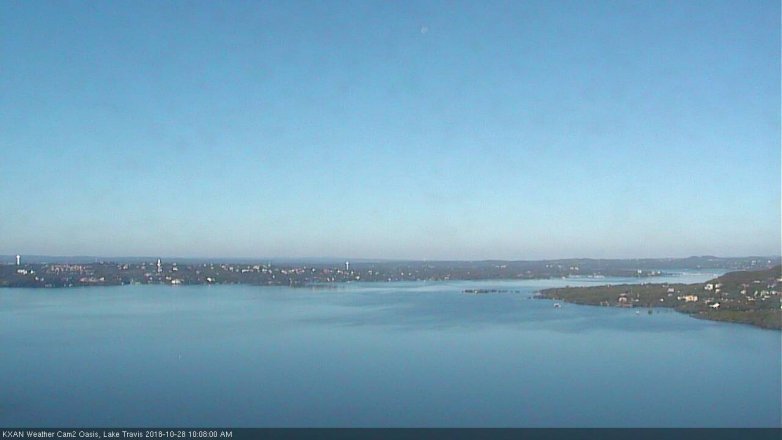 Lake Travis webcam, October 28, 2018 9:10 AM CT