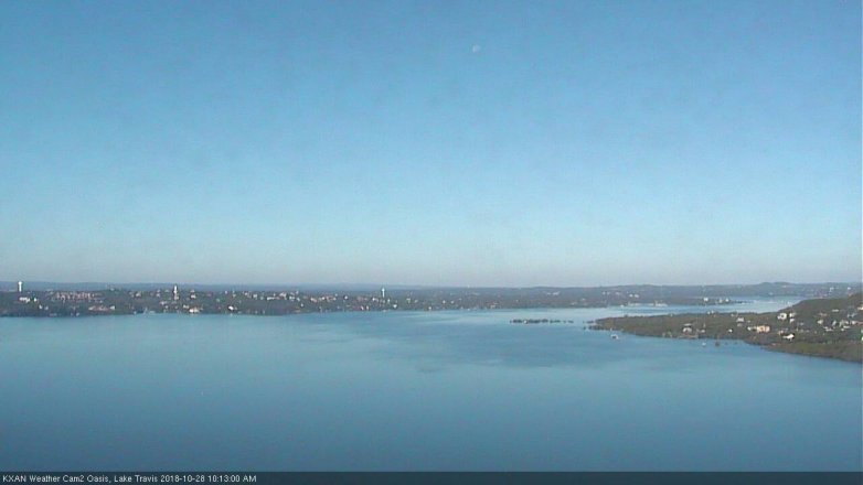 Lake Travis webcam, October 28, 2018 9:15 AM CT