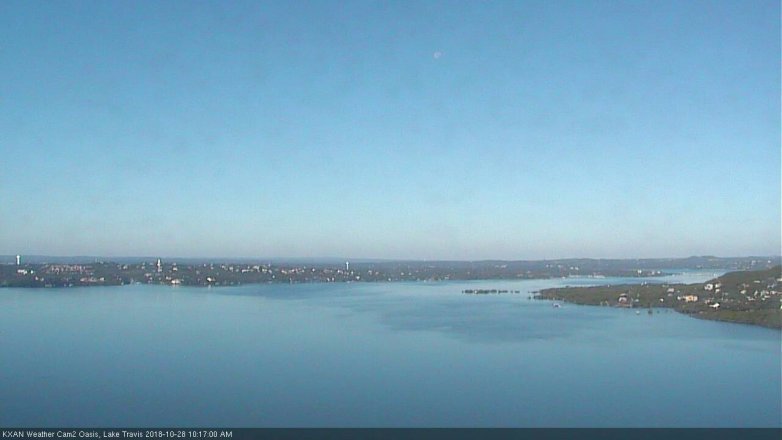 Lake Travis webcam, October 28, 2018 9:20 AM CT