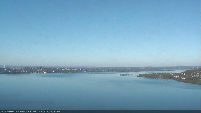 Lake Travis webcam, October 28, 2018 9:25 AM CT