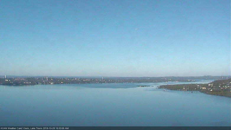 Lake Travis webcam, October 28, 2018 9:35 AM CT