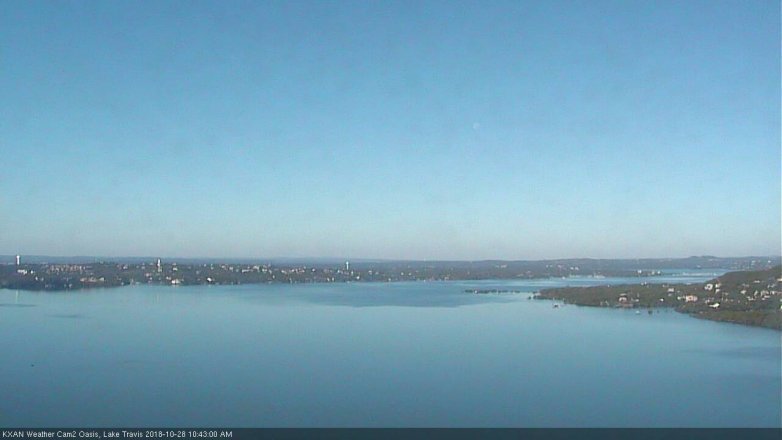 Lake Travis webcam, October 28, 2018 9:45 AM CT