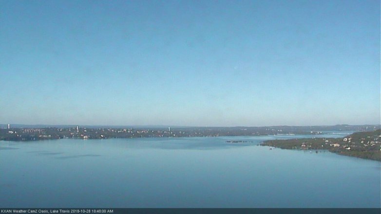 Lake Travis webcam, October 28, 2018 9:50 AM CT