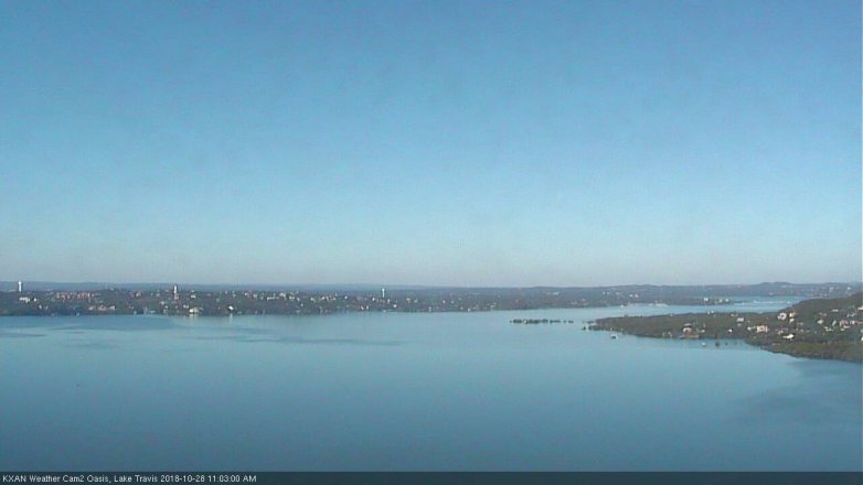 Lake Travis webcam, October 28, 2018 10:05 AM CT