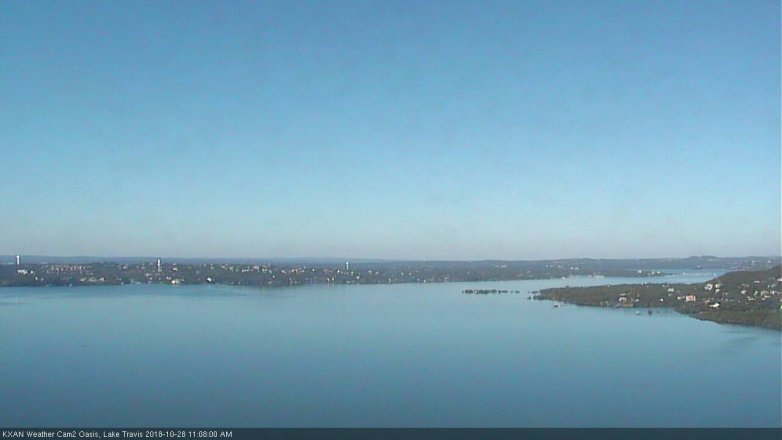 Lake Travis webcam, October 28, 2018 10:10 AM CT
