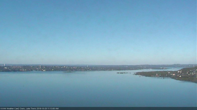 Lake Travis webcam, October 28, 2018 10:15 AM CT