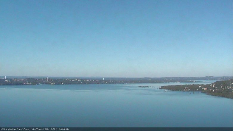 Lake Travis webcam, October 28, 2018 10:35 AM CT