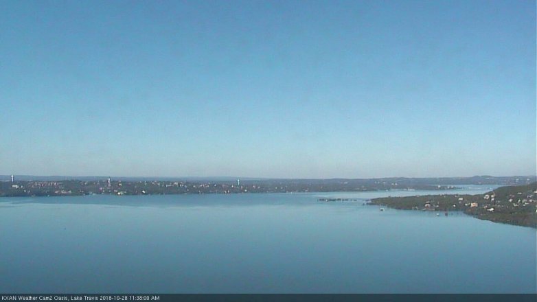 Lake Travis webcam, October 28, 2018 10:40 AM CT