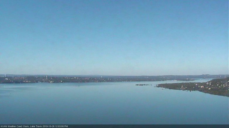 Lake Travis webcam, October 28, 2018 11:05 AM CT