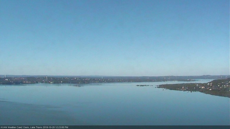 Lake Travis webcam, October 28, 2018 11:25 AM CT