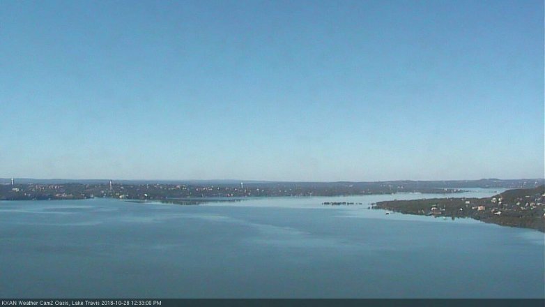 Lake Travis webcam, October 28, 2018 11:35 AM CT