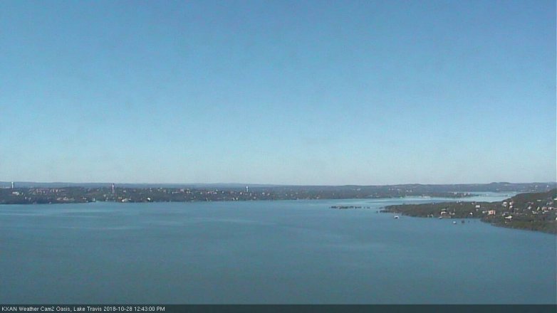 Lake Travis webcam, October 28, 2018 11:45 AM CT