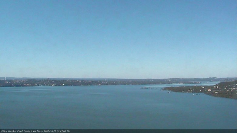 Lake Travis webcam, October 28, 2018 11:50 AM CT