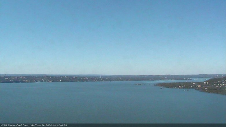 Lake Travis webcam, October 28, 2018 12:05 PM CT