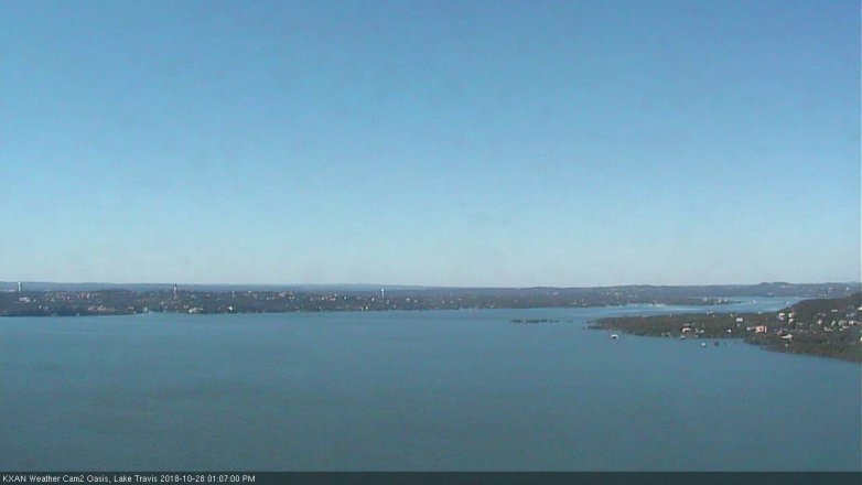 Lake Travis webcam, October 28, 2018 12:10 PM CT