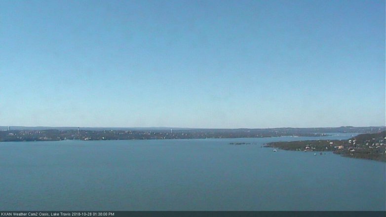 Lake Travis webcam, October 28, 2018 12:40 PM CT