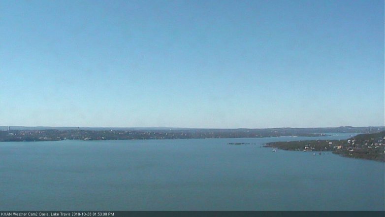 Lake Travis webcam, October 28, 2018 12:55 PM CT