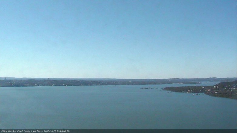 Lake Travis webcam, October 28, 2018 2:05 PM CT