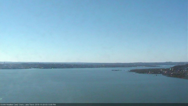 Lake Travis webcam, October 28, 2018 2:15 PM CT