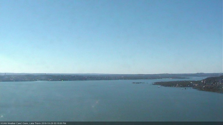 Lake Travis webcam, October 28, 2018 2:20 PM CT
