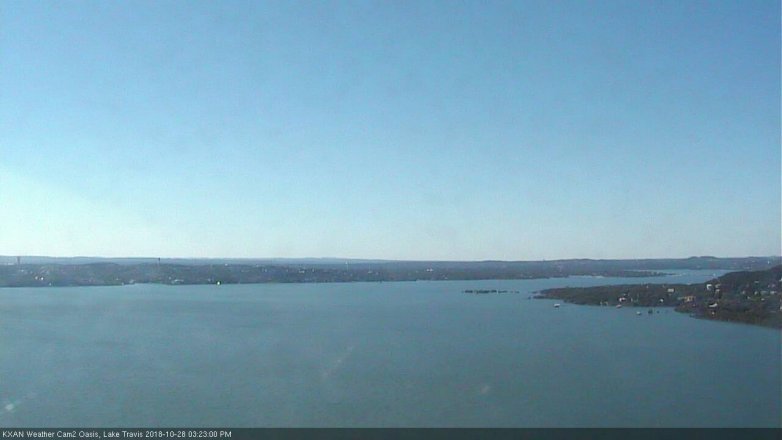 Lake Travis webcam, October 28, 2018 2:25 PM CT