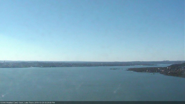Lake Travis webcam, October 28, 2018 2:30 PM CT