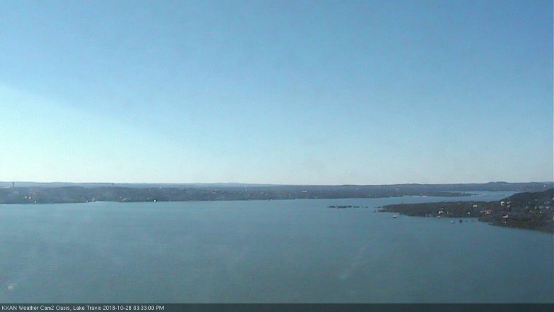 Lake Travis webcam, October 28, 2018 2:35 PM CT