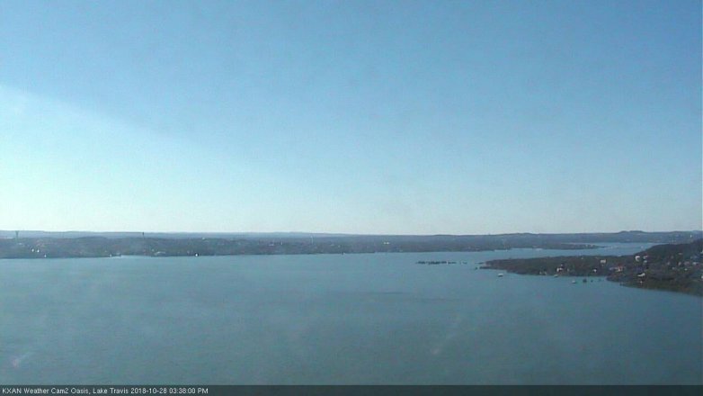 Lake Travis webcam, October 28, 2018 2:40 PM CT