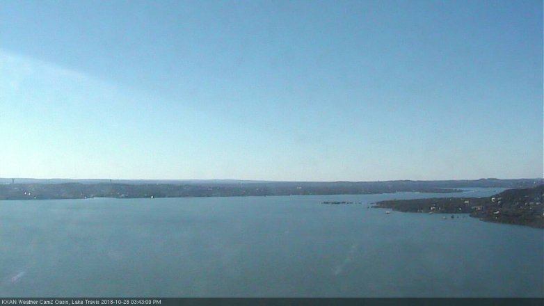 Lake Travis webcam, October 28, 2018 2:45 PM CT