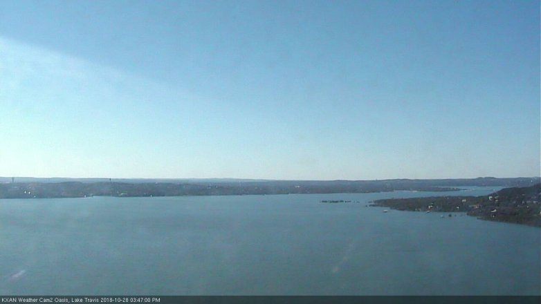 Lake Travis webcam, October 28, 2018 2:50 PM CT