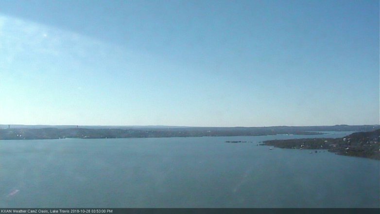 Lake Travis webcam, October 28, 2018 2:55 PM CT