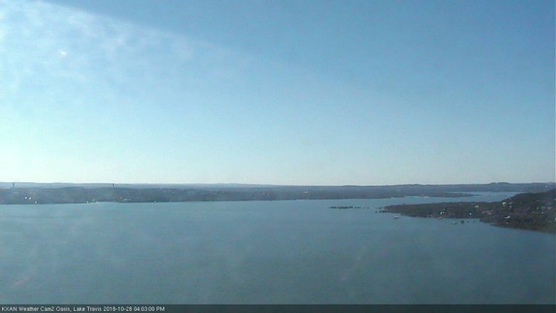 Lake Travis webcam, October 28, 2018 3:05 PM CT