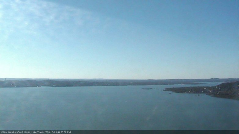 Lake Travis webcam, October 28, 2018 3:10 PM CT