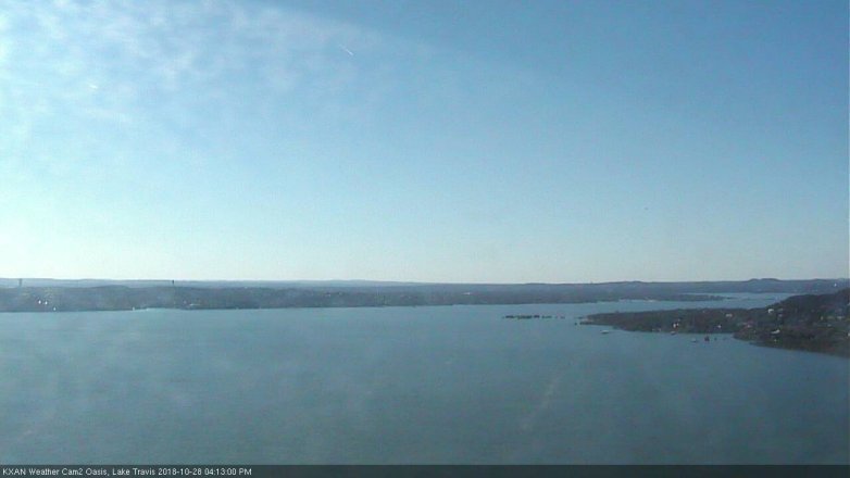 Lake Travis webcam, October 28, 2018 3:15 PM CT