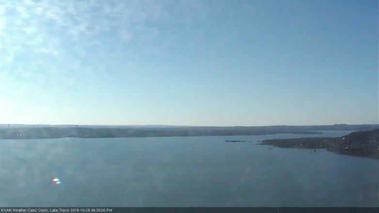 Lake Travis webcam, October 28, 2018 3:40 PM CT