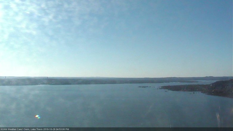 Lake Travis webcam, October 28, 2018 3:55 PM CT
