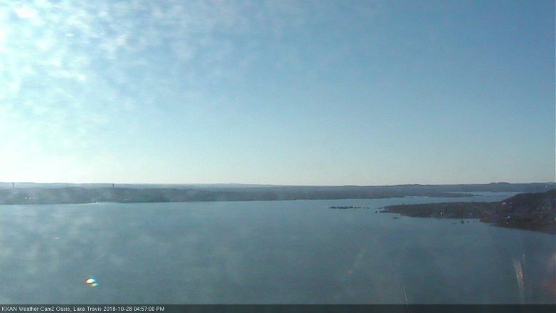 Lake Travis webcam, October 28, 2018 4:00 PM CT