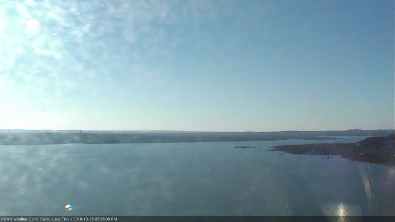 Lake Travis webcam, October 28, 2018 4:10 PM CT