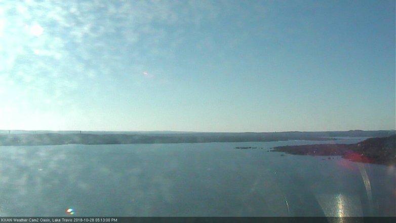Lake Travis webcam, October 28, 2018 4:15 PM CT