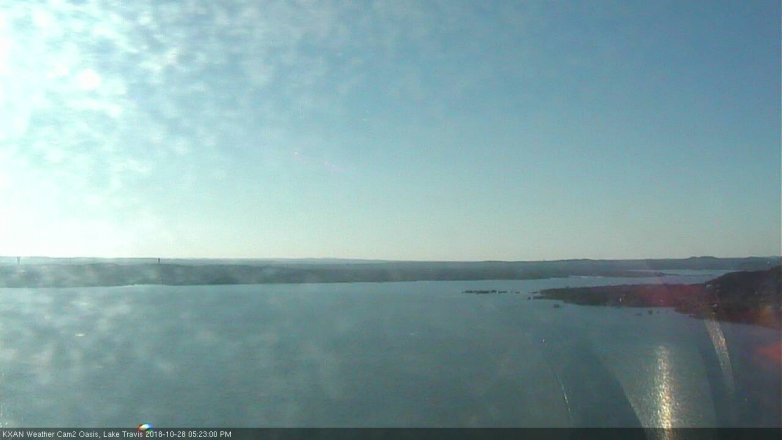 Lake Travis webcam, October 28, 2018 4:25 PM CT
