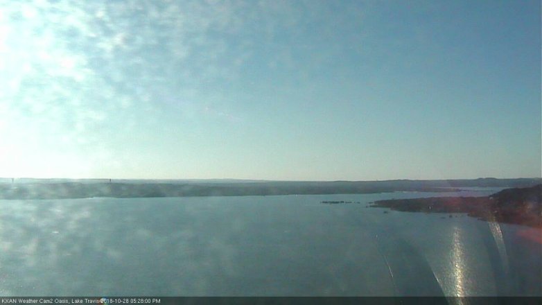 Lake Travis webcam, October 28, 2018 4:30 PM CT
