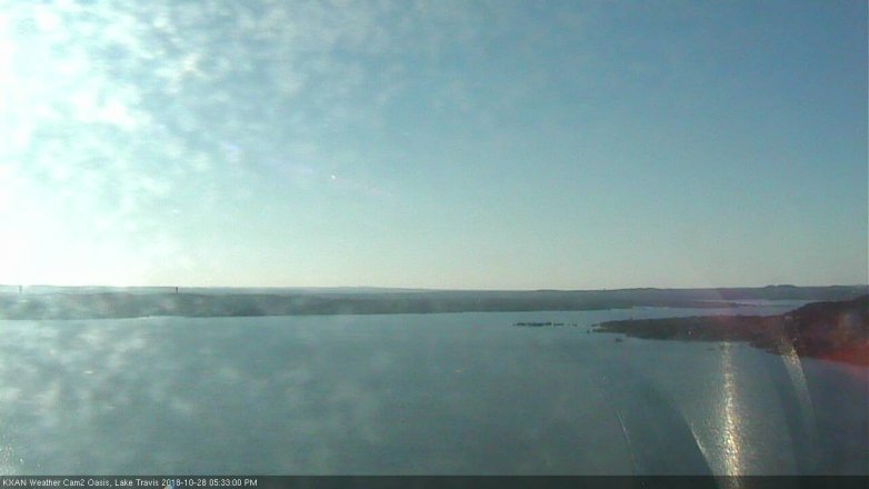 Lake Travis webcam, October 28, 2018 4:35 PM CT