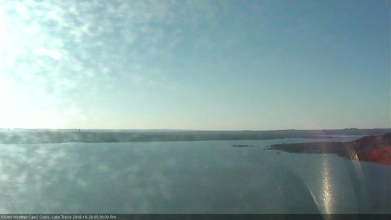Lake Travis webcam, October 28, 2018 4:40 PM CT