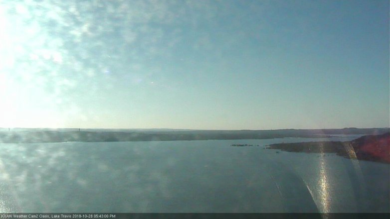 Lake Travis webcam, October 28, 2018 4:45 PM CT