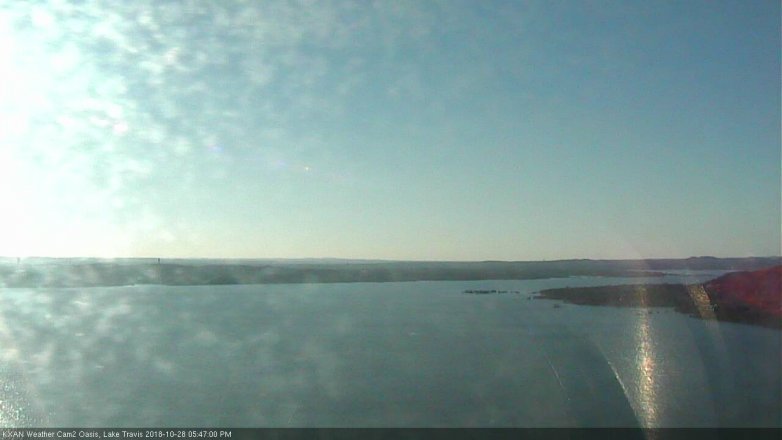 Lake Travis webcam, October 28, 2018 4:50 PM CT