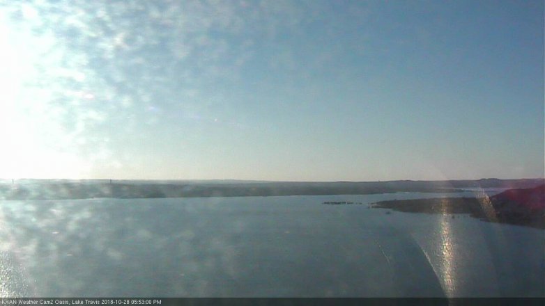 Lake Travis webcam, October 28, 2018 4:55 PM CT